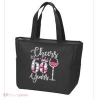 Cheers To 60 Year Old Gift 60th Birthday Queen Drink Wine Tote Bag thumb 3