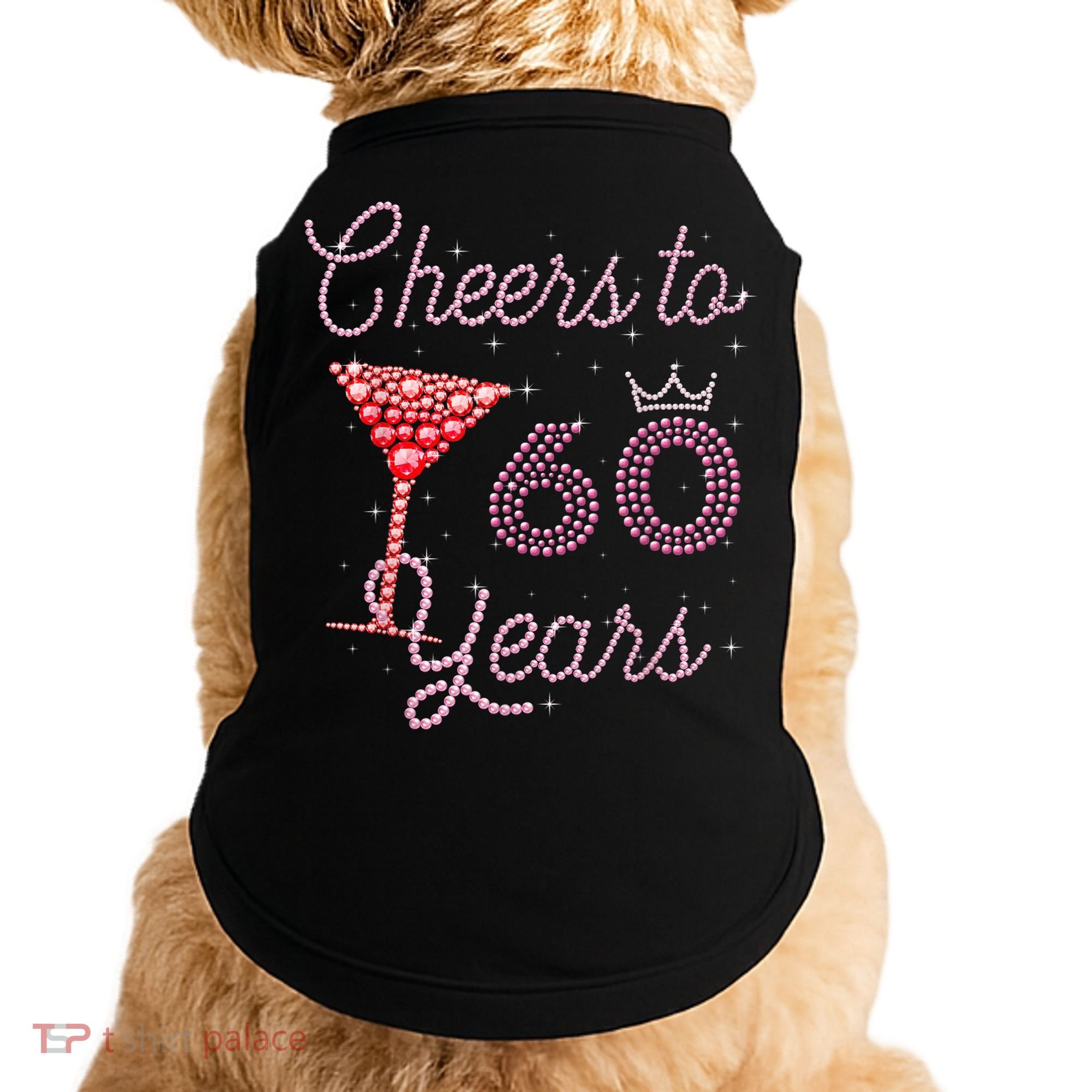 Cheers To 60 Years 60th Birthday 60 Years Old Bday Doggie Tank