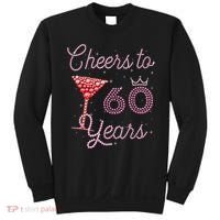 Cheers To 60 Years 60th Birthday 60 Years Old Bday Sweatshirt thumb 0