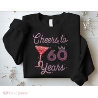 Cheers To 60 Years 60th Birthday 60 Years Old Bday Sweatshirt thumb 2