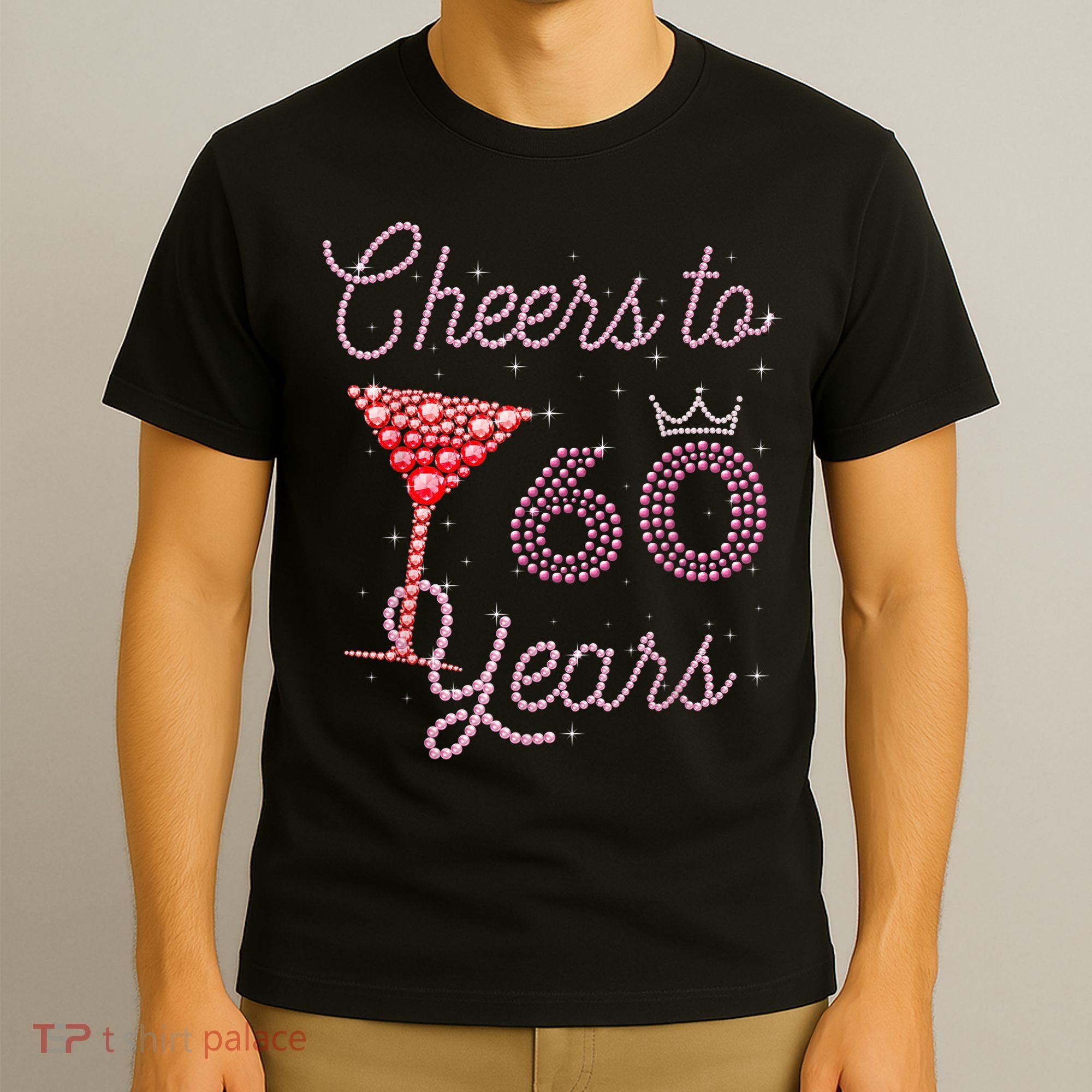 Cheers To 60 Years 60th Birthday 60 Years Old Bday T-Shirt