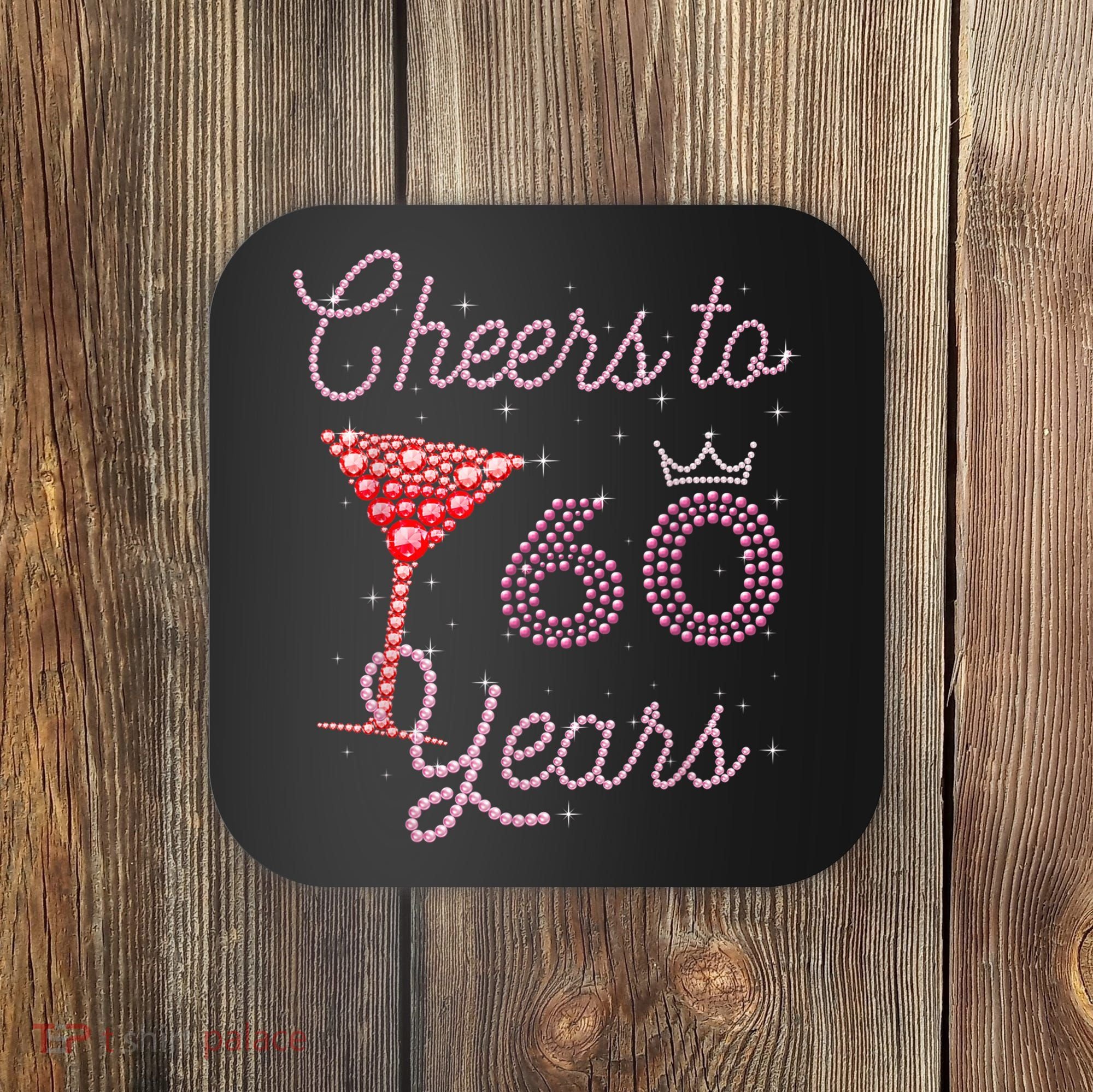 Cheers To 60 Years 60th Birthday 60 Years Old Bday Coaster