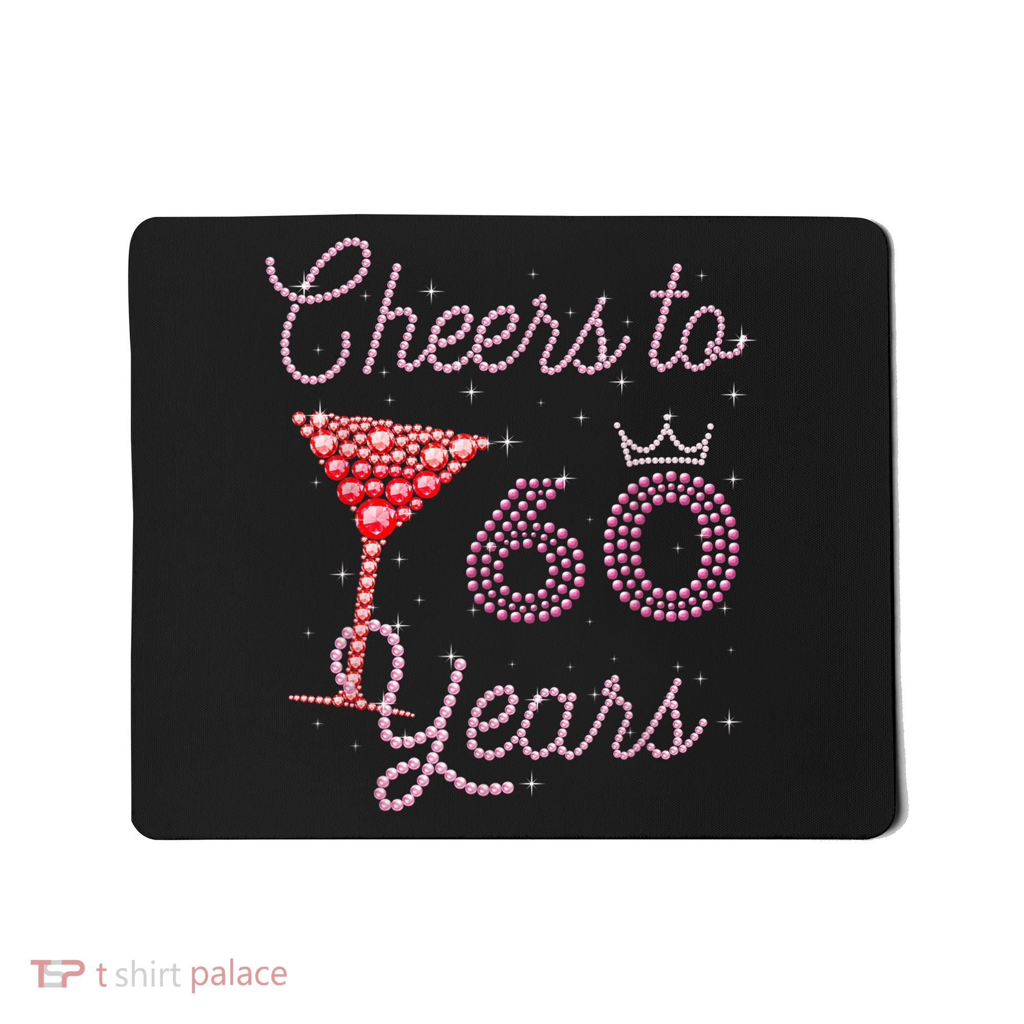 Cheers To 60 Years 60th Birthday 60 Years Old Bday Mousepad