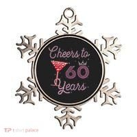 Cheers To 60 Years 60th Birthday 60 Years Old Bday Ornament thumb 0