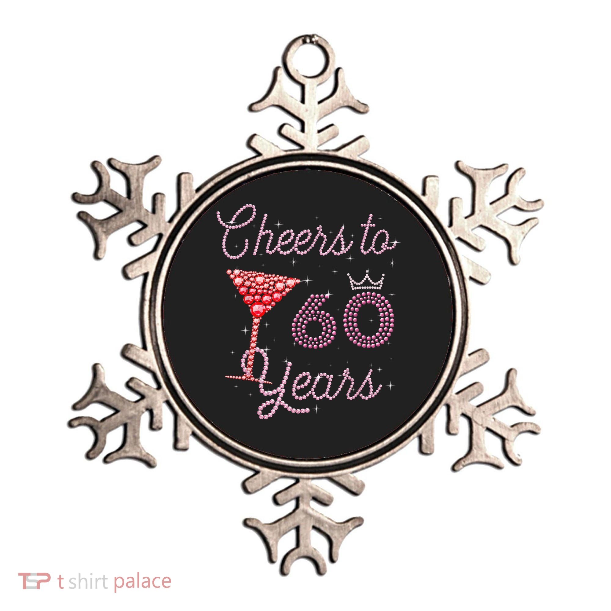 Cheers To 60 Years 60th Birthday 60 Years Old Bday Ornament