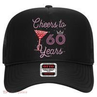 Cheers To 60 Years 60th Birthday 60 Years Old Bday Hat thumb 0