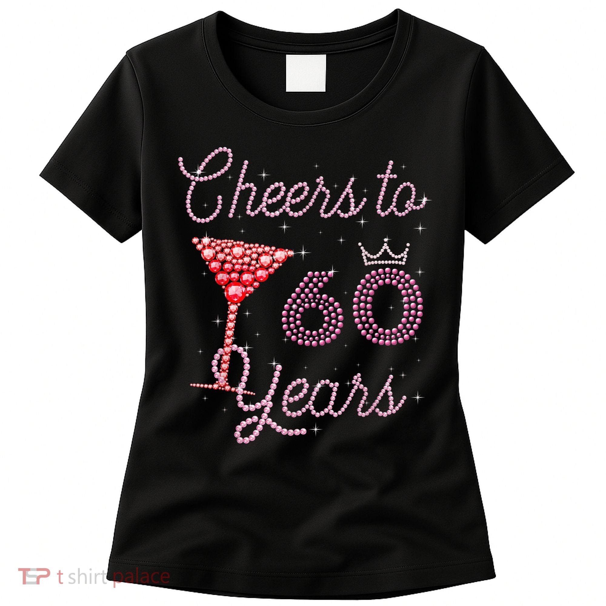 Cheers To 60 Years 60th Birthday 60 Years Old Bday Women's T-Shirt