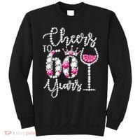 Cheers To 60 Year Old Gift 60th Birthday Queen Drink Wine Sweatshirt thumb 0
