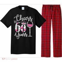 Cheers To 60 Year Old Gift 60th Birthday Queen Drink Wine Pajama Set thumb 0