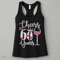 Cheers To 60 Year Old Gift 60th Birthday Queen Drink Wine Women's Tank Top thumb 3