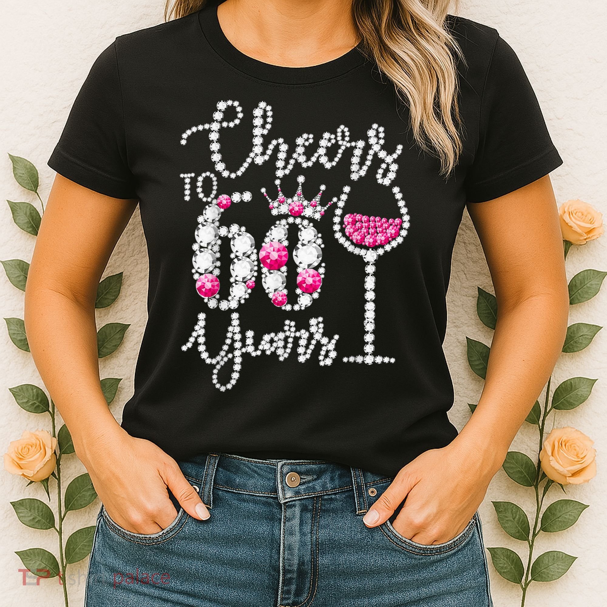 Cheers To 60 Year Old Gift 60th Birthday Queen Drink Wine Women's T-Shirt