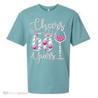 Cheers To 60 Year Old Gift 60th Birthday Queen Drink Wine Sueded Cloud Jersey T-Shirt thumb 0