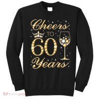 Cheers To 60 Years 60th Queens Birthday 60 Years Old Sweatshirt thumb 0