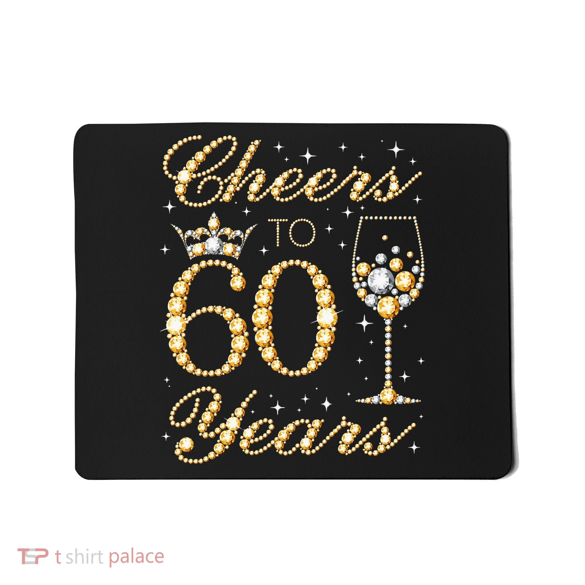 Cheers To 60 Years 60th Queens Birthday 60 Years Old Mousepad