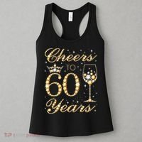 Cheers To 60 Years 60th Queens Birthday 60 Years Old Women's Tank Top thumb 3