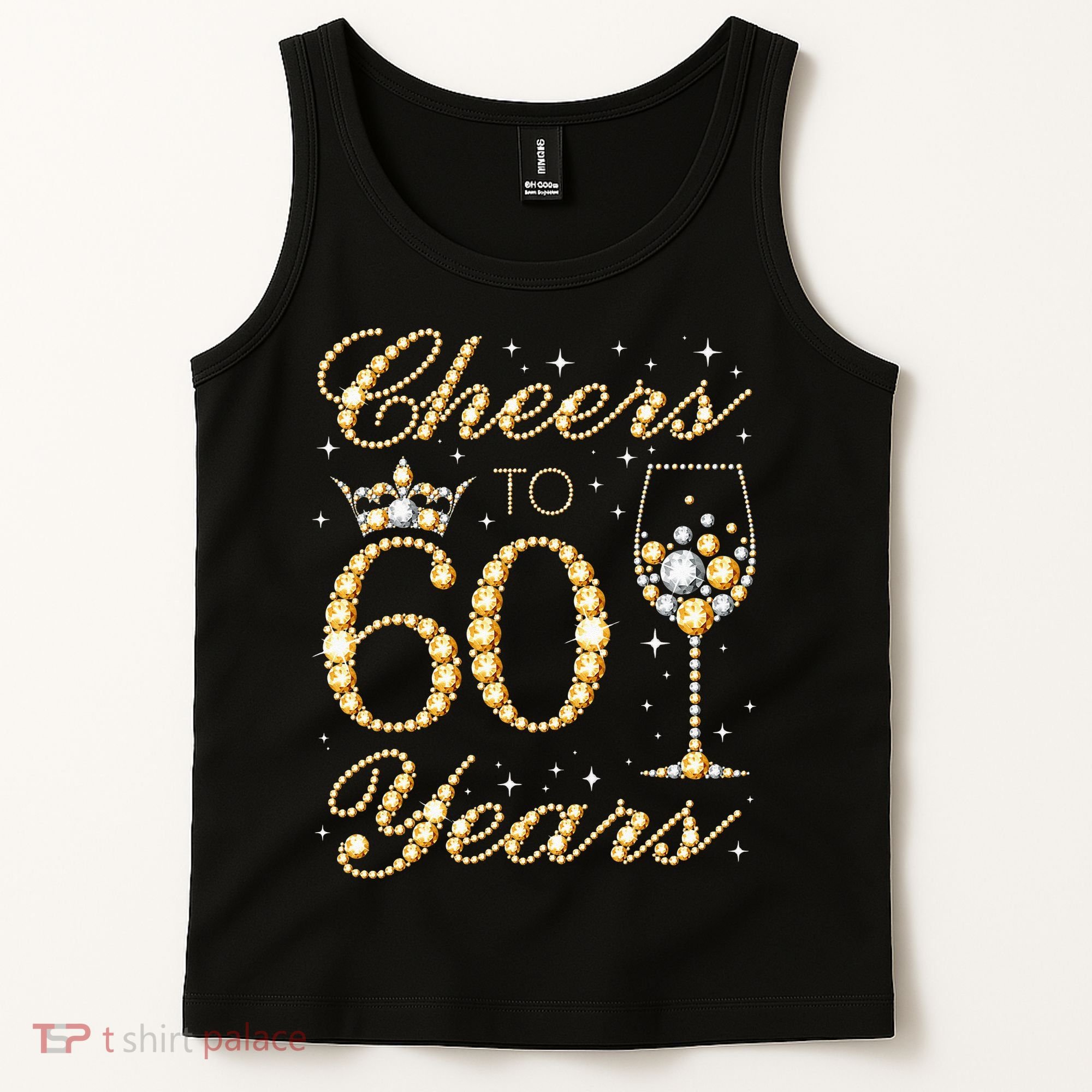 Cheers To 60 Years 60th Queens Birthday 60 Years Old Tank Top