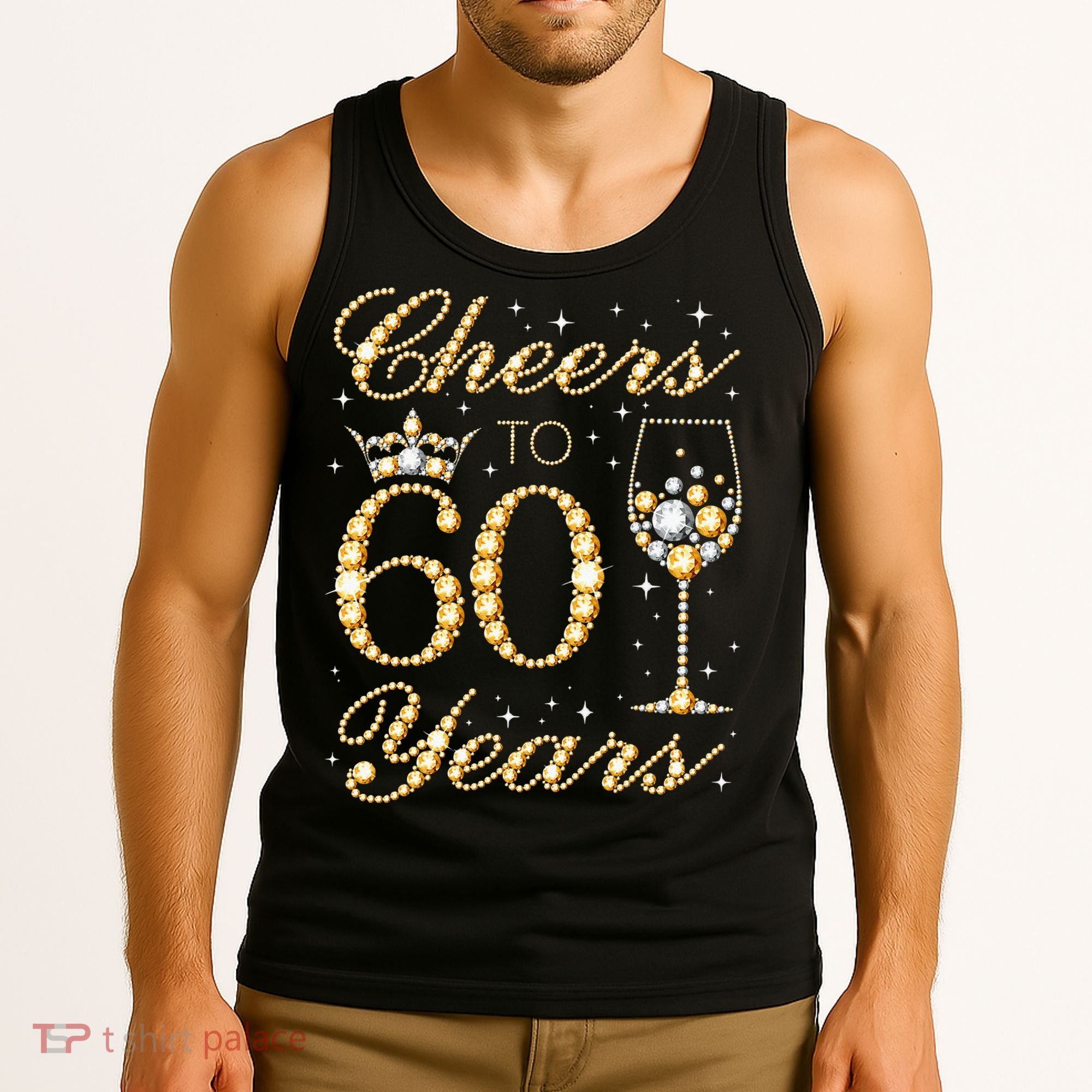 Cheers To 60 Years 60th Queens Birthday 60 Years Old Tank Top