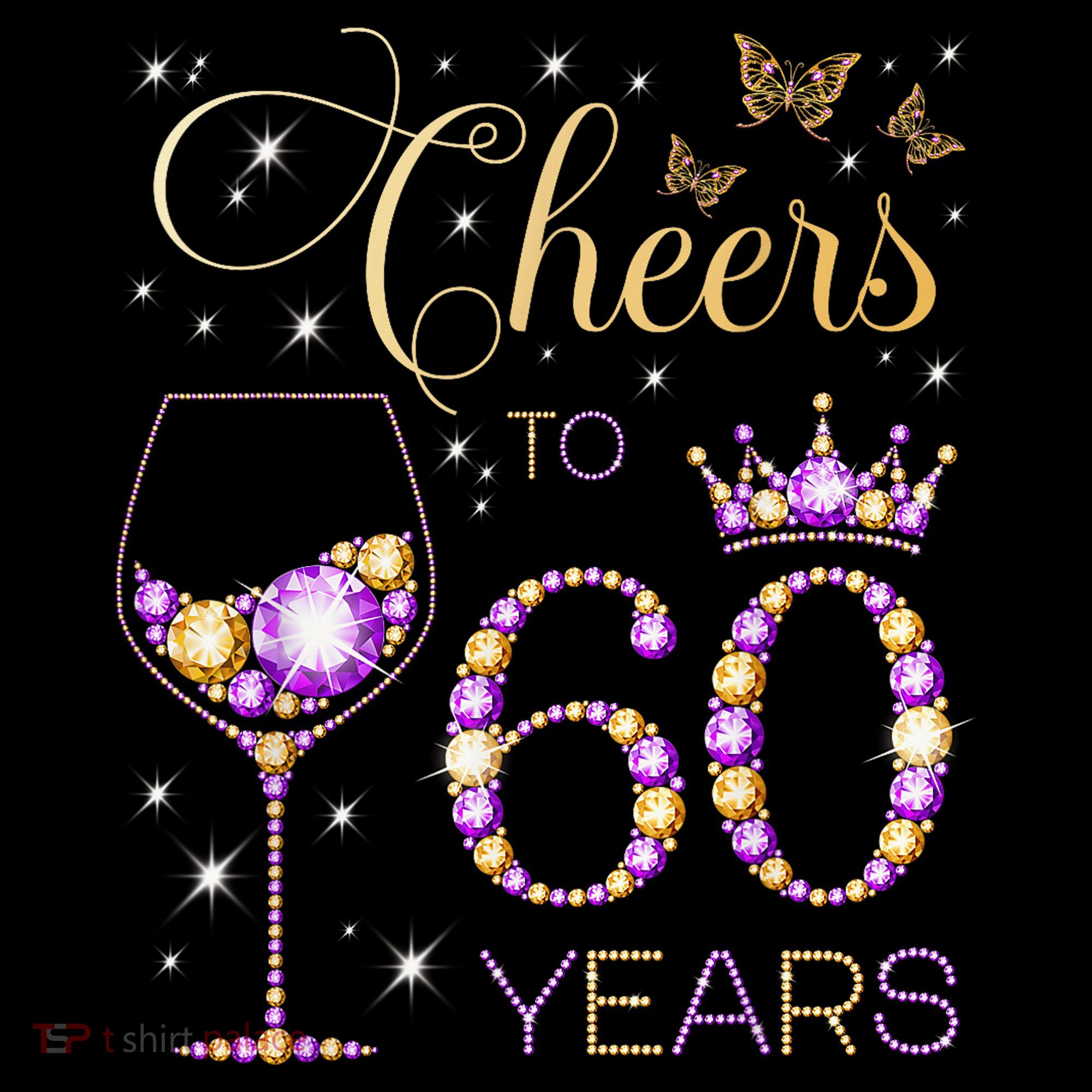 Cheers To 60 Years Old 60th Birthday Party 60th Bday Stripe Pom Pom Beanie