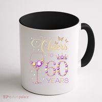 Cheers To 60 Years Old 60th Birthday Party 60th Bday Coffee Mug thumb 1