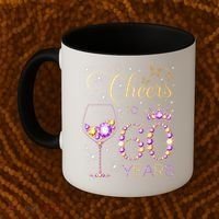 Cheers To 60 Years Old 60th Birthday Party 60th Bday Coffee Mug thumb 2