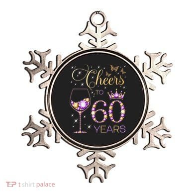 Cheers To 60 Years Old 60th Birthday Party 60th Bday Ornament