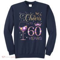 Cheers To 60 Years Old 60th Birthday Party 60th Bday Sweatshirt thumb 0