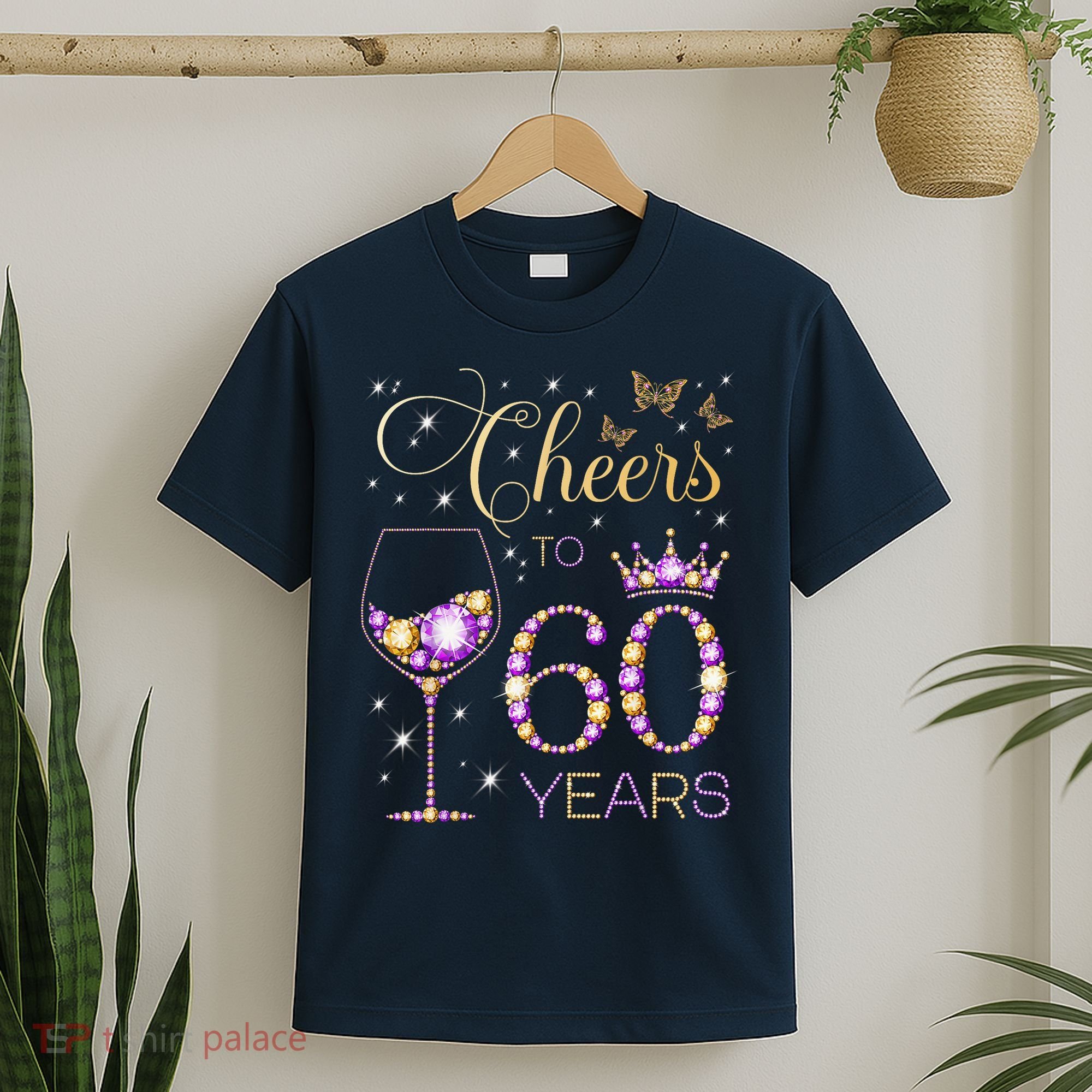 Cheers To 60 Years Old 60th Birthday Party 60th Bday T-Shirt