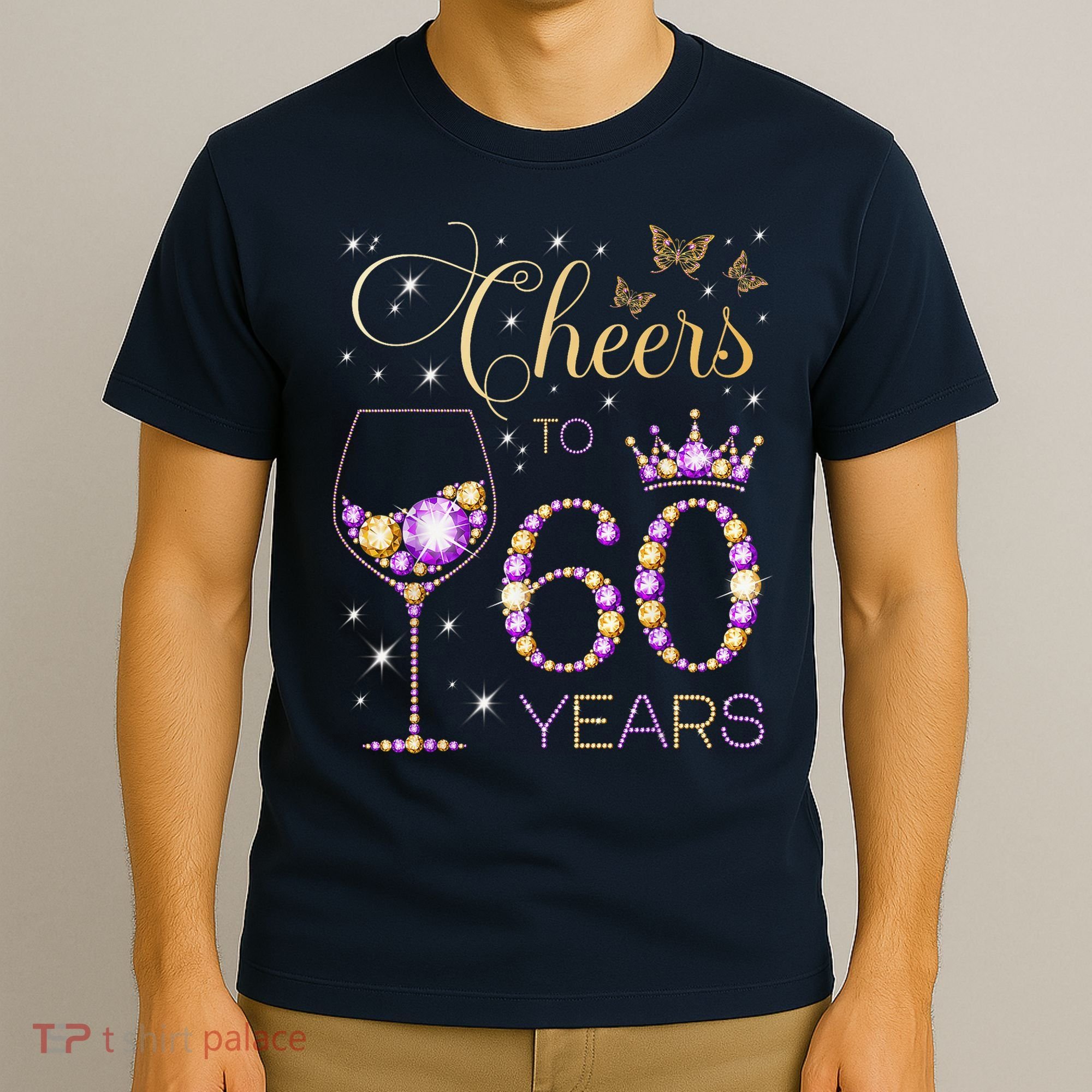 Cheers To 60 Years Old 60th Birthday Party 60th Bday T-Shirt