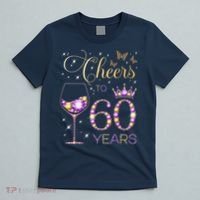 Cheers To 60 Years Old 60th Birthday Party 60th Bday T-Shirt thumb 5