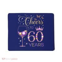 Cheers To 60 Years Old 60th Birthday Party 60th Bday Mousepad thumb 0