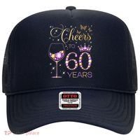 Cheers To 60 Years Old 60th Birthday Party 60th Bday Hat thumb 0