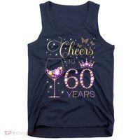 Cheers To 60 Years Old 60th Birthday Party 60th Bday Tank Top thumb 0
