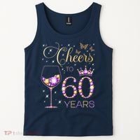 Cheers To 60 Years Old 60th Birthday Party 60th Bday Tank Top thumb 2
