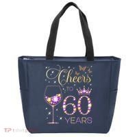 Cheers To 60 Years Old 60th Birthday Party 60th Bday Tote Bag thumb 0
