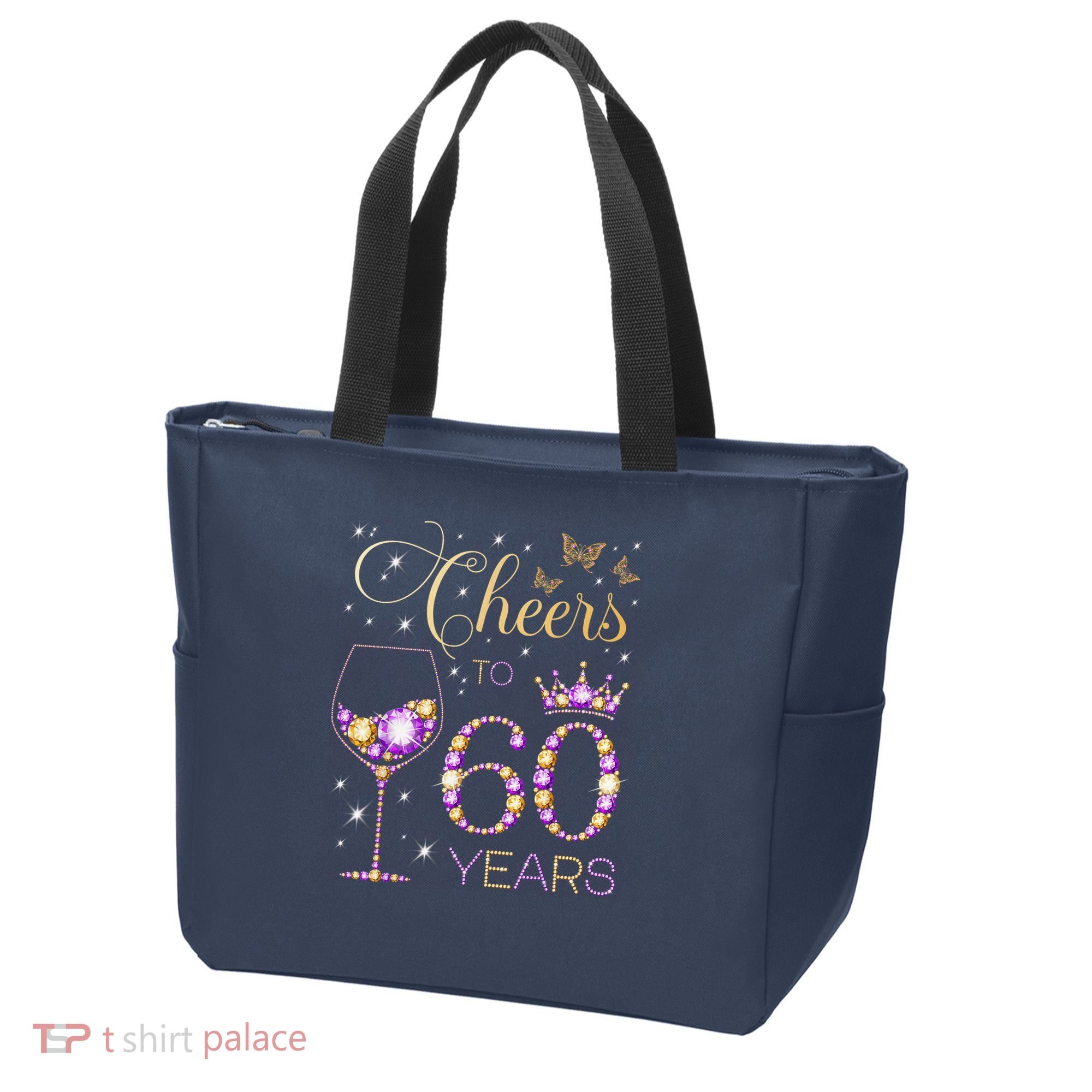 Cheers To 60 Years Old 60th Birthday Party 60th Bday Tote Bag