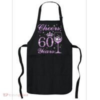 Cheers to 60 Years Old Wo Purple Crown 60th Birthday Pullover Hoodie Apron thumb 0