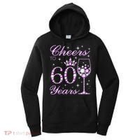 Cheers to 60 Years Old Wo Purple Crown 60th Birthday Pullover Hoodie Women's Hoodie thumb 0