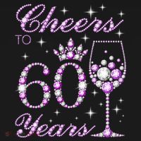 Cheers to 60 Years Old Wo Purple Crown 60th Birthday Pullover Hoodie Women's Hoodie thumb 2