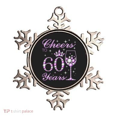 Cheers to 60 Years Old Wo Purple Crown 60th Birthday Pullover Hoodie Ornament