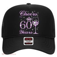 Cheers to 60 Years Old Wo Purple Crown 60th Birthday Pullover Hoodie Hat thumb 0