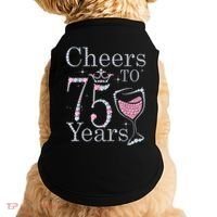 Cheers to 75 Years 1947 75Th Birthday Present Tee Gift For Wo Doggie Tank thumb 0
