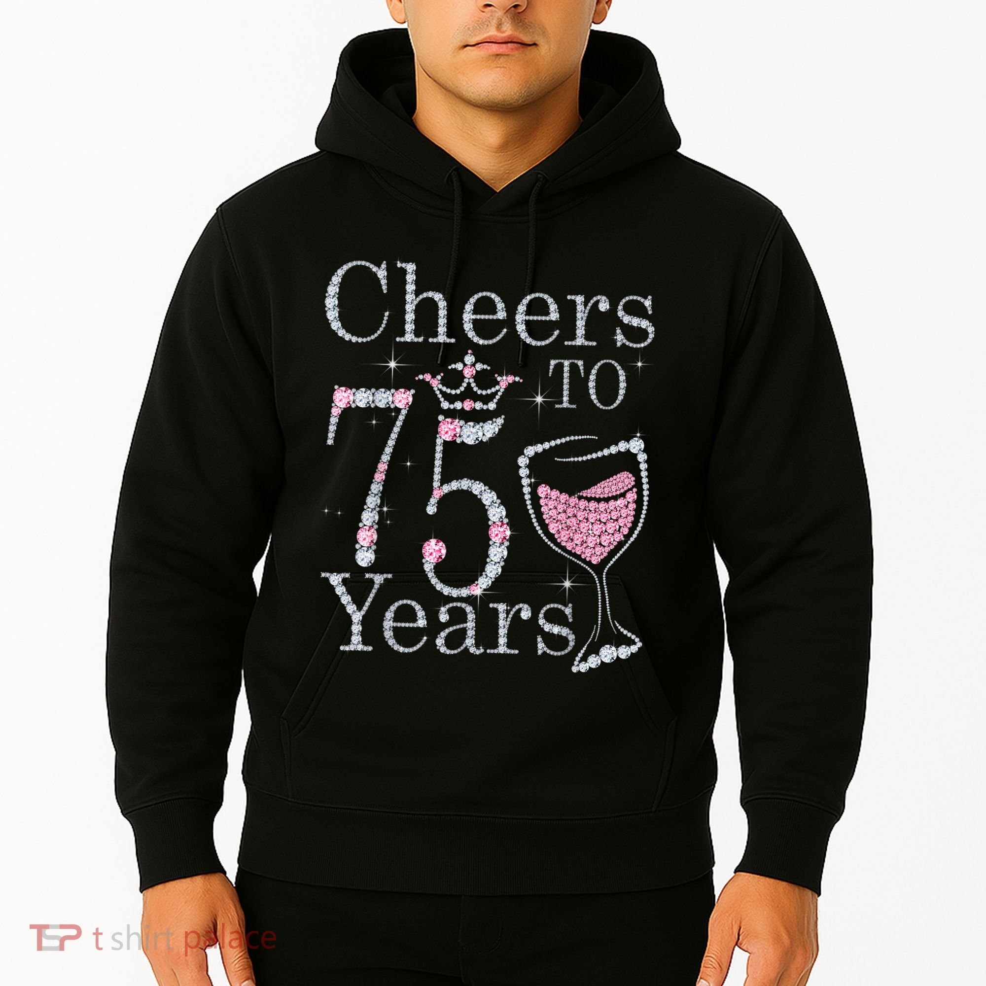 Cheers to 75 Years 1947 75Th Birthday Present Tee Gift For Wo Hoodie