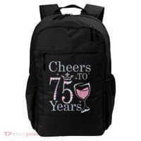 Cheers to 75 Years 1947 75Th Birthday Present Tee Gift For Wo Backpack thumb 0