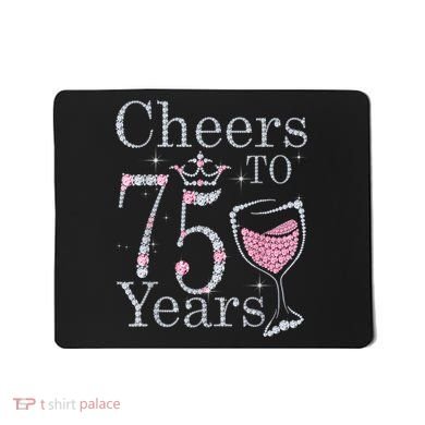 Cheers to 75 Years 1947 75Th Birthday Present Tee Gift For Wo Mousepad