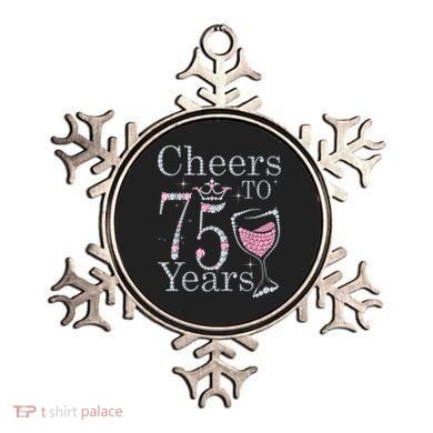 Cheers to 75 Years 1947 75Th Birthday Present Tee Gift For Wo Ornament