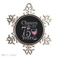 Cheers to 75 Years 1947 75Th Birthday Present Tee Gift For Wo Ornament thumb 0