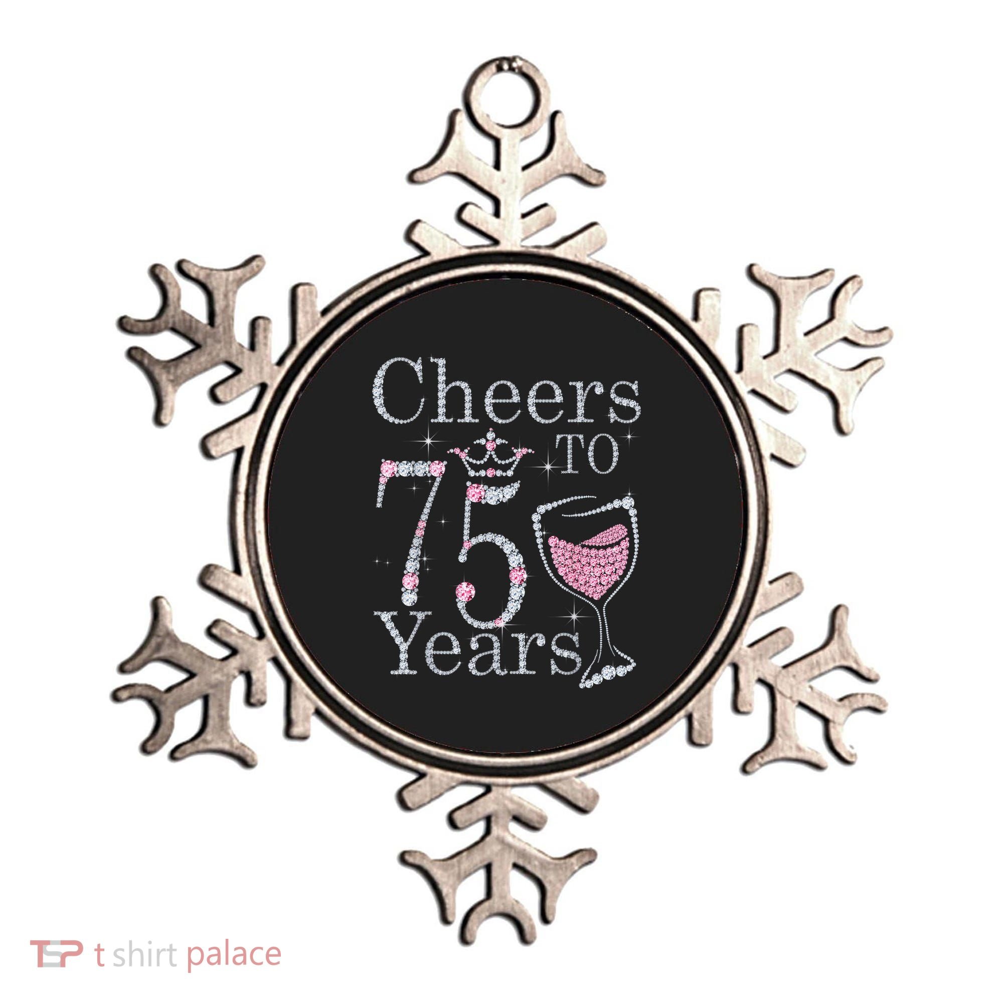 Cheers to 75 Years 1947 75Th Birthday Present Tee Gift For Wo Ornament