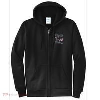 Cheers to 75 Years 1947 75Th Birthday Present Tee Gift For Wo Full Zip Hoodie thumb 0