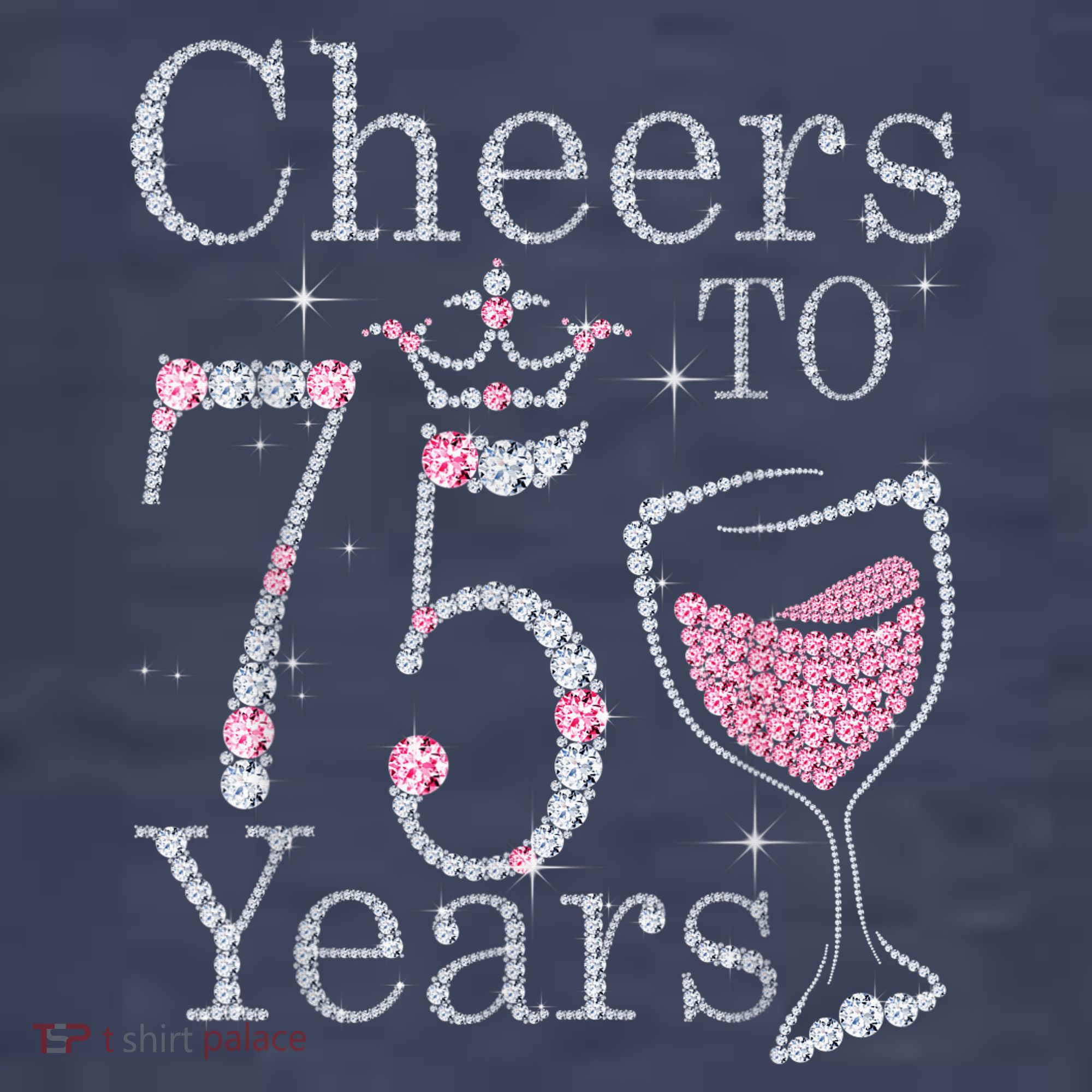 Cheers to 75 Years 1947 75Th Birthday Present Tee Gift For Wo Women's T-Shirt