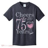 Cheers to 75 Years 1947 75Th Birthday Present Tee Gift For Wo Kids T-Shirt thumb 0